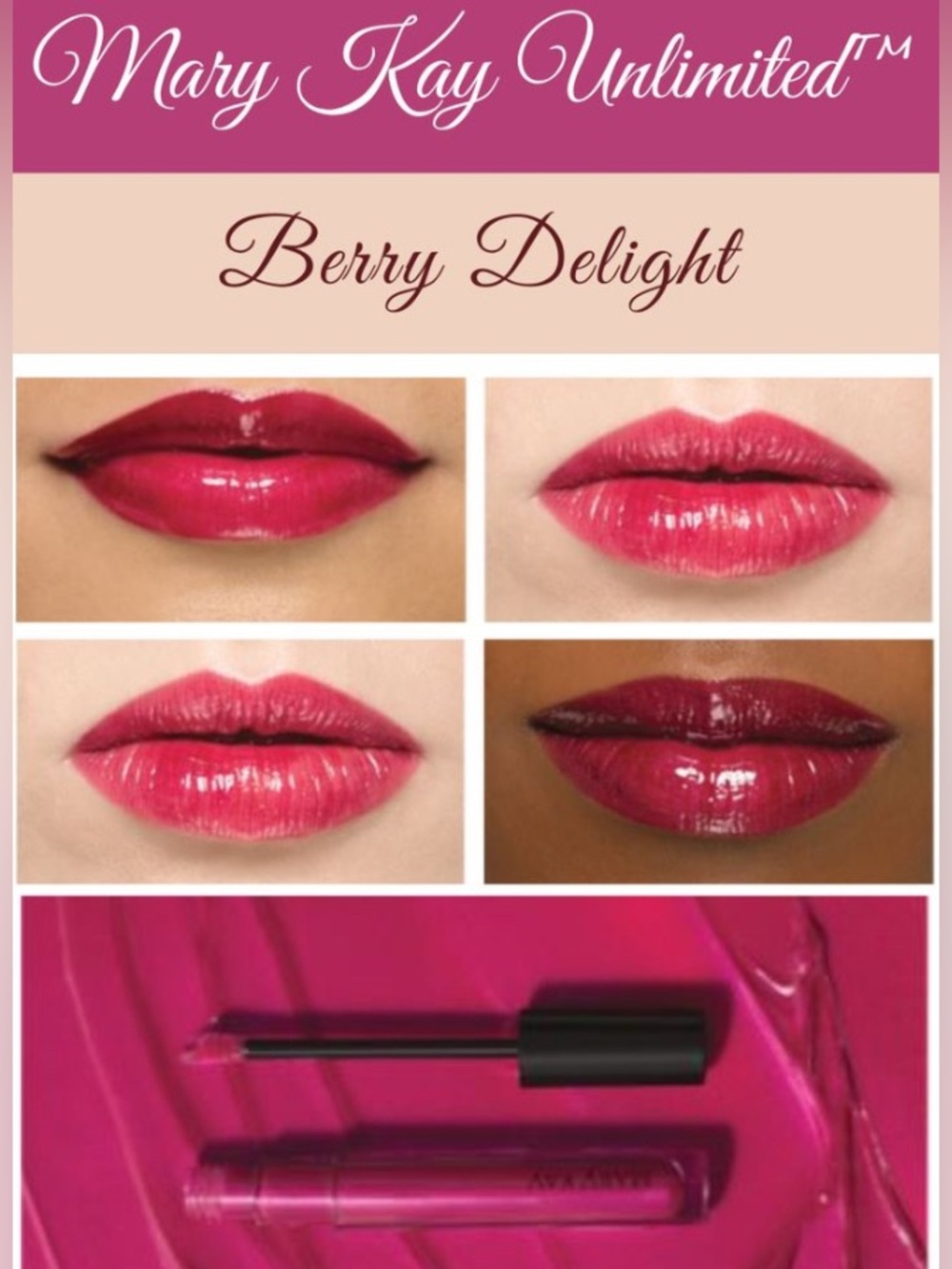 Mary Kay Berry Delight Unlimited Lip Gloss